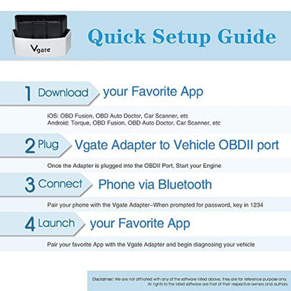 Vgate iCar 3 WiFi OBD2 Scanner – Side View