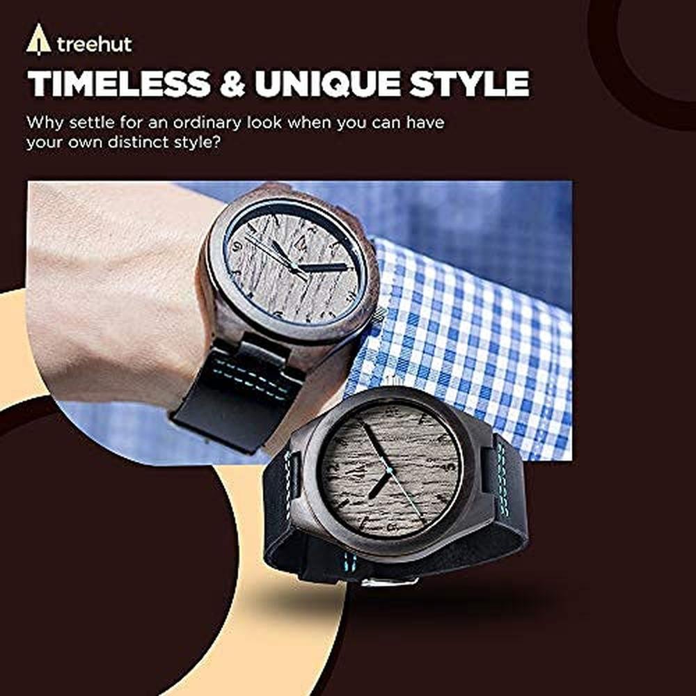 Treehut Wooden Watch: Japanese Quartz Movement – In Use