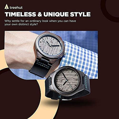Treehut Wooden Watch: Japanese Quartz Movement – In Use