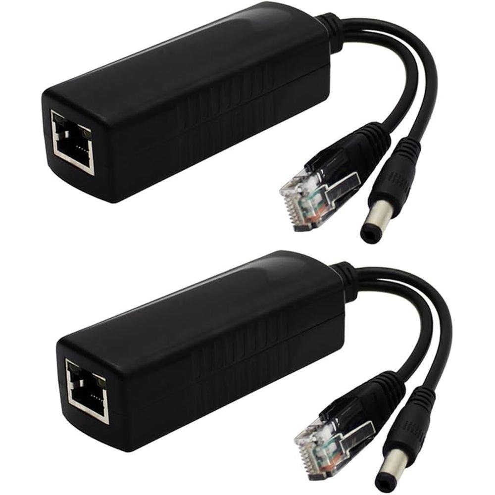 ANVISION 2-Pack Active PoE Splitter Adapter – Front View