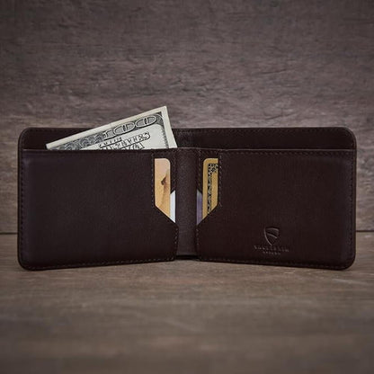 Leather Vaultskin: Manhattan Slim RFID Blocking Bifold – Packaging