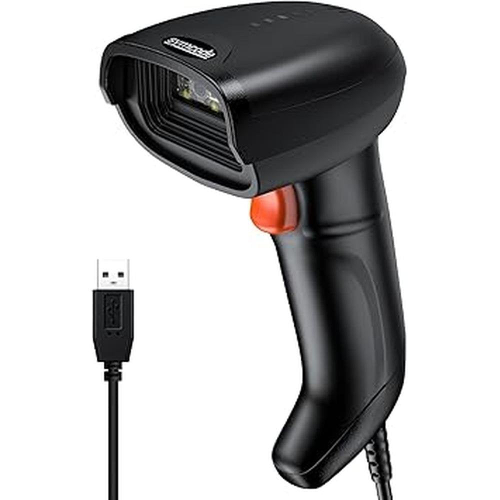 Scanner Code: Symcode USB 2D Barcode Scanner Handheld Wired – Front View