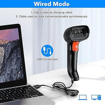 Scanner Code: Symcode USB 2D Barcode Scanner Handheld Wired – In Use