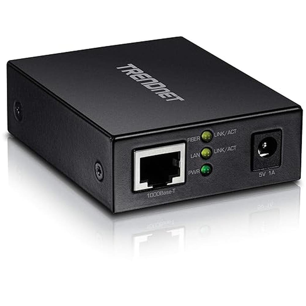 TRENDnet 1000Base-T to SFP Fiber Media Converter – Front View