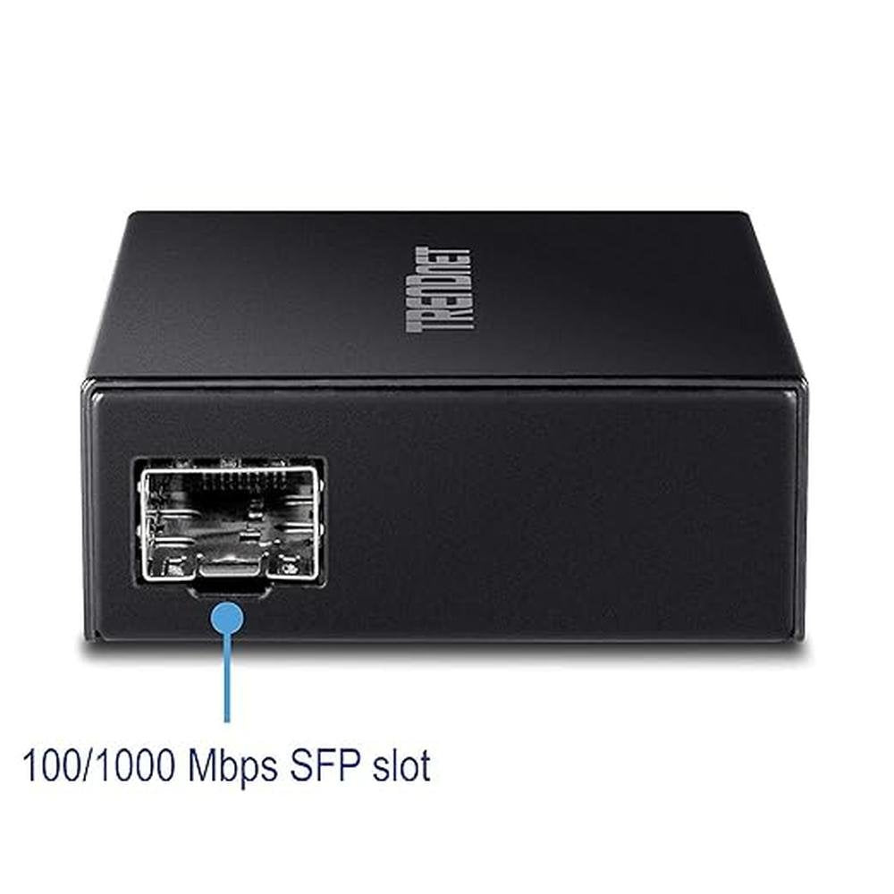 TRENDnet 1000Base-T to SFP Fiber Media Converter – In Use
