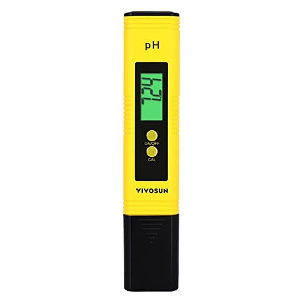 Premium Digital pH Meter: Vivosun High-Accuracy Pen-Type pH – Front View