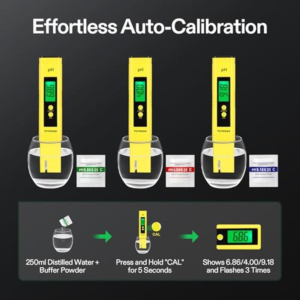 Premium Digital pH Meter: Vivosun High-Accuracy Pen-Type pH – In Use