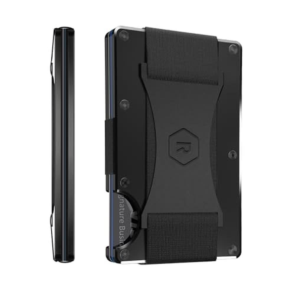 Wallet Men: Ridge Slim Minimalist Compact Wallet and Card – Front View