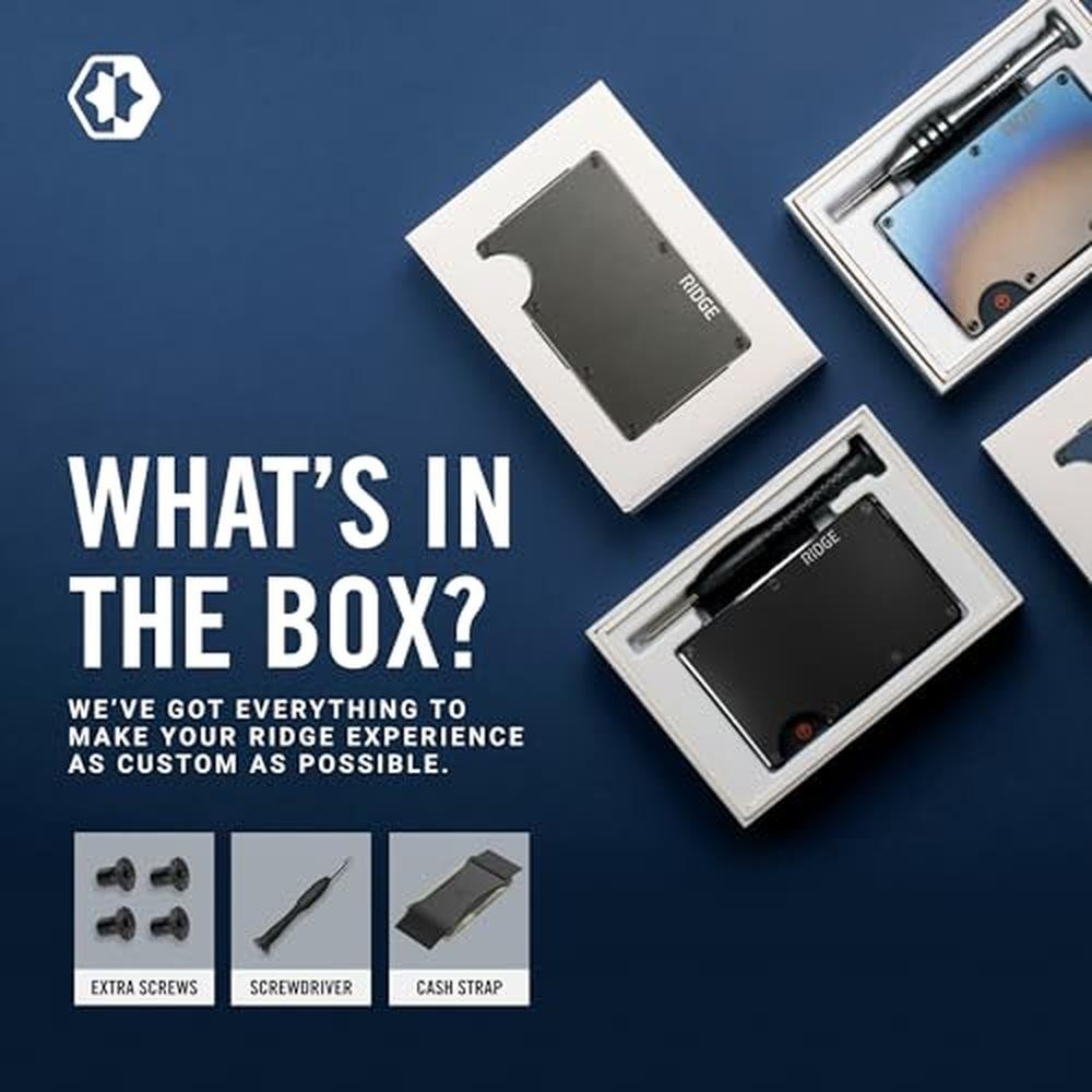 Wallet Men: Ridge Slim Minimalist Compact Wallet and Card – In Use