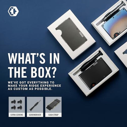 Wallet Men: Ridge Slim Minimalist Compact Wallet and Card – In Use