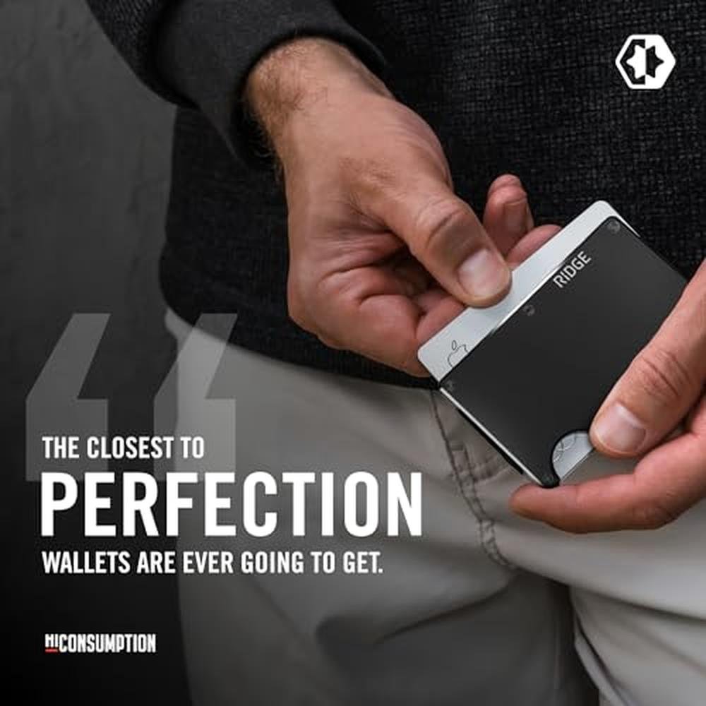 Wallet Men: Ridge Slim Minimalist Compact Wallet and Card – Packaging