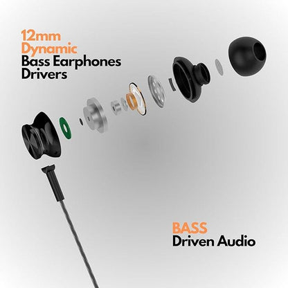 Betron BS10 Earphones Wired Headphones in Ear Noise – Close-up Detail
