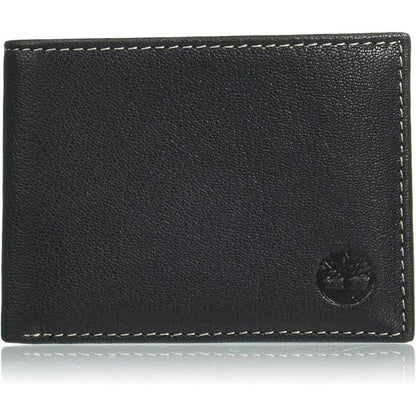 Timberland Men: Genuine Leather RFID Blocking Wallet – Front View