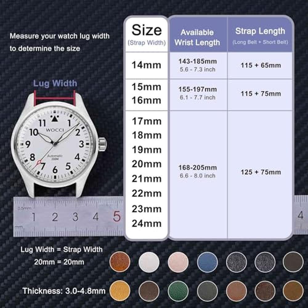 WOCCI 18mm: Vintage Leather Watch Band – In Use