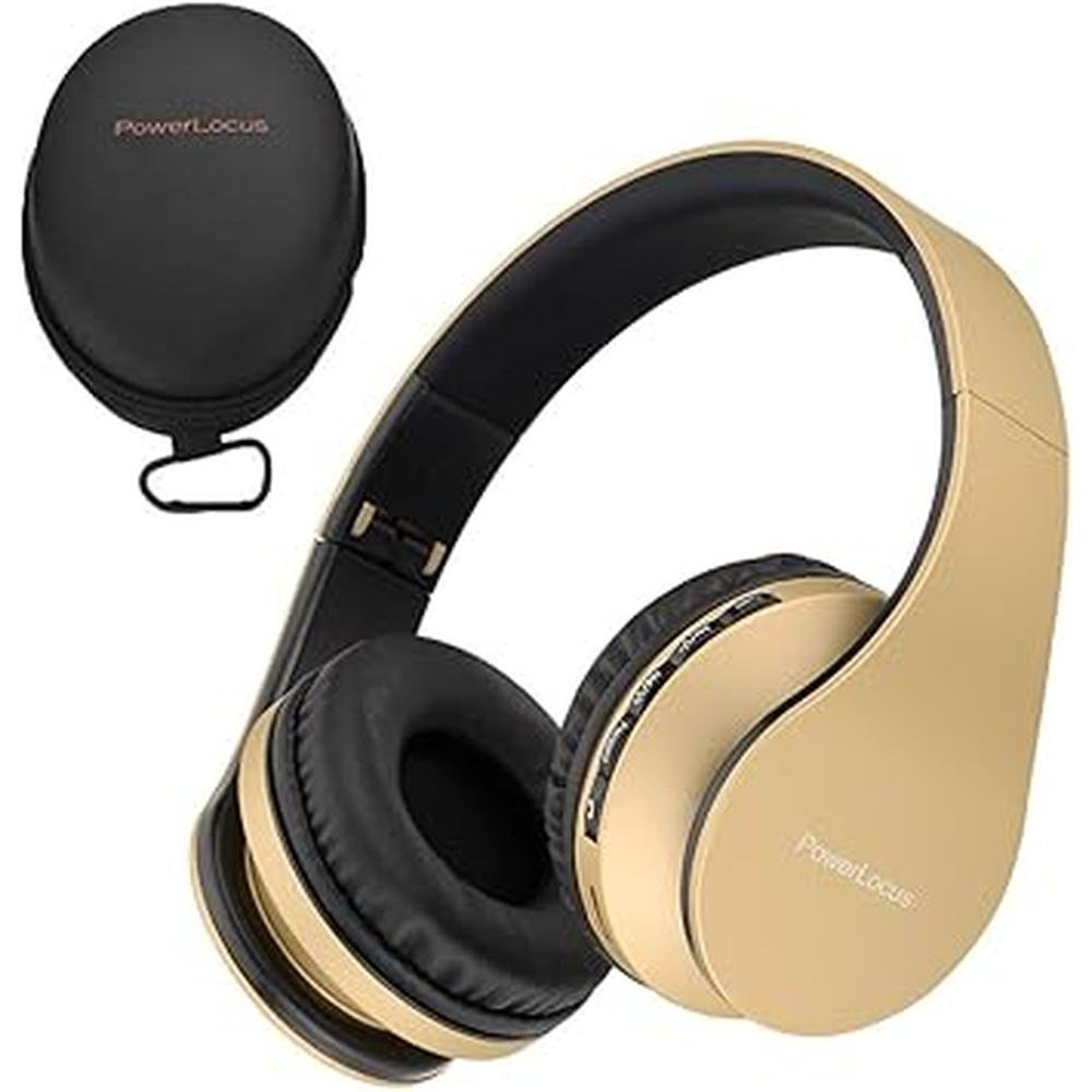 PowerLocus Bluetooth Over-Ear Headphones – Front View