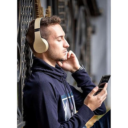 PowerLocus Bluetooth Over-Ear Headphones – In Use