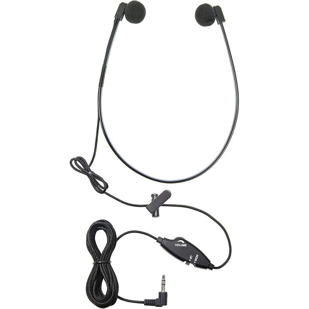 ECS WordHear-O 3.5mm Transcription Headset with in-line – Front View