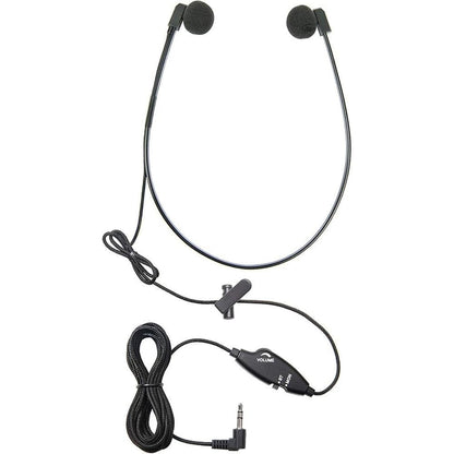 ECS WordHear-O 3.5mm Transcription Headset with in-line – Front View