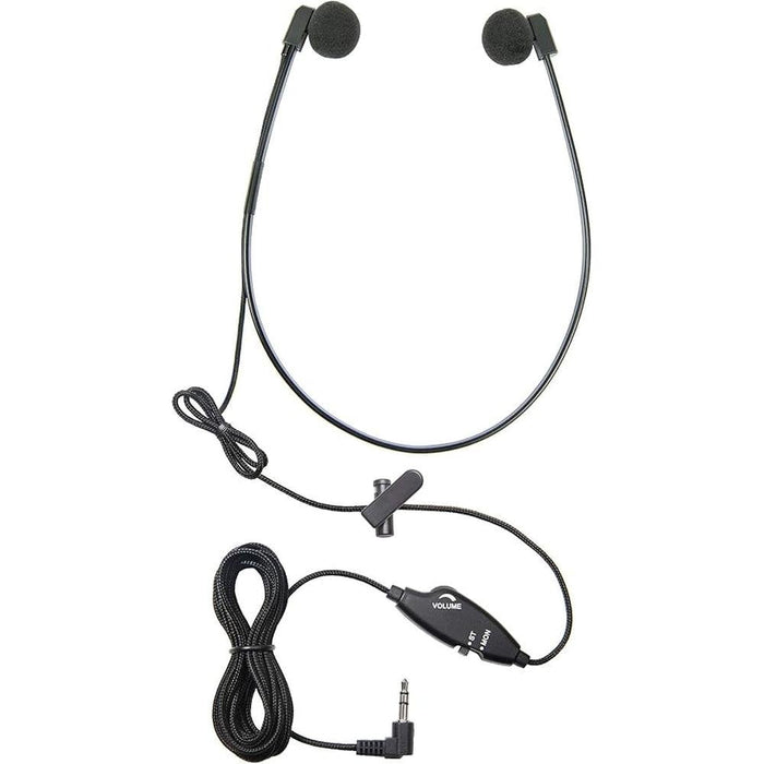 ECS WordHear-O 3.5mm Transcription Headset with in-line – Front View
