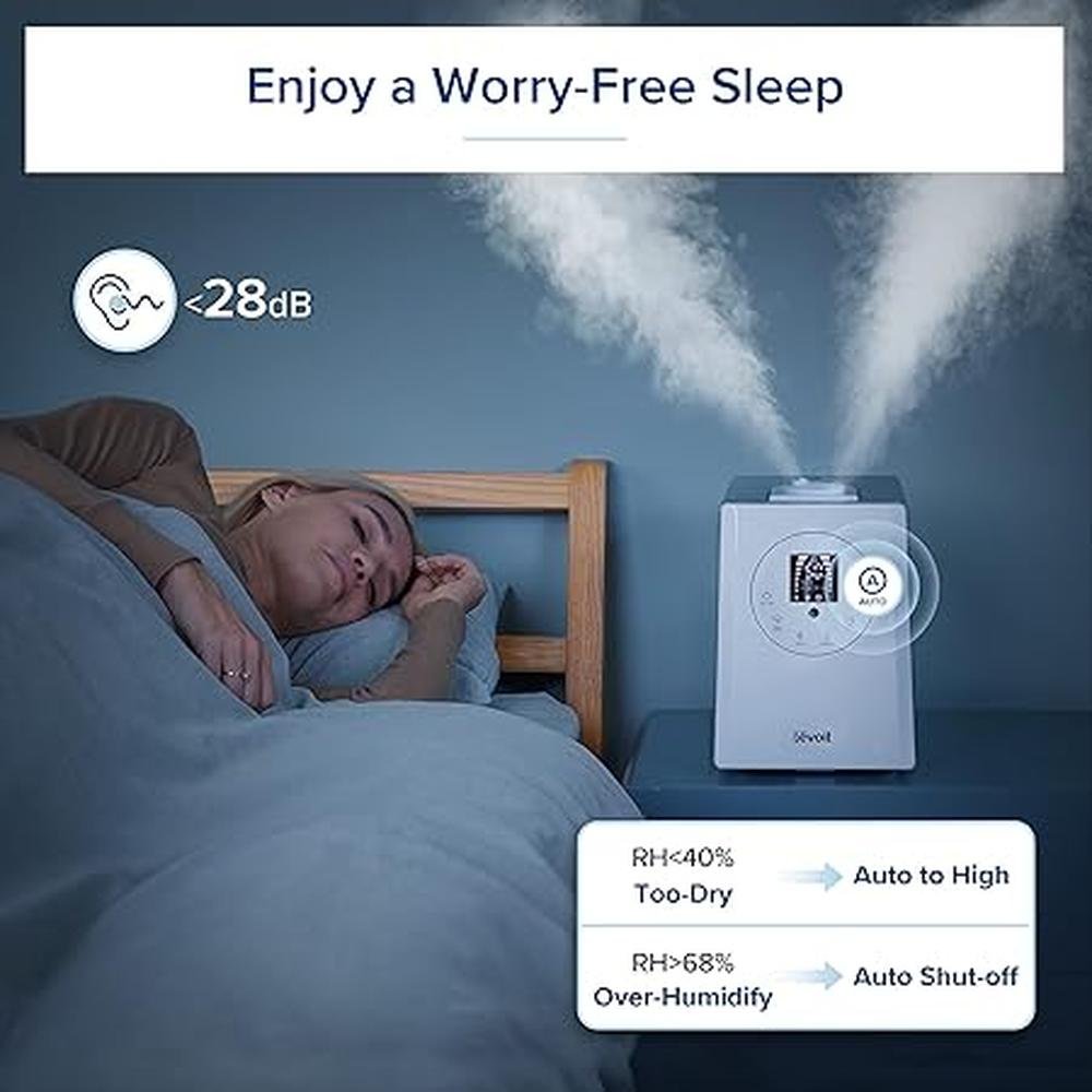 Levoit Humidifiers: Levoit 6L Warm and Cool Mist Ultrasonic – Side View