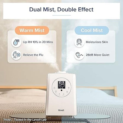 Levoit Humidifiers: Levoit 6L Warm and Cool Mist Ultrasonic – In Use