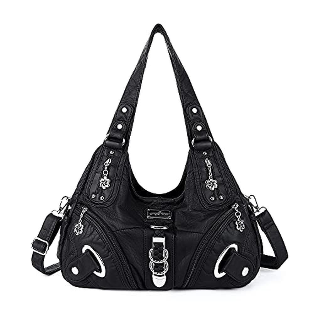 Angelkiss Women: Multiple Pockets Purses and Handbags – Front View