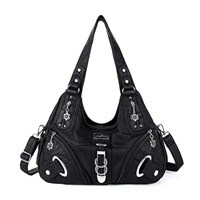 Angelkiss Women: Multiple Pockets Purses and Handbags – Front View