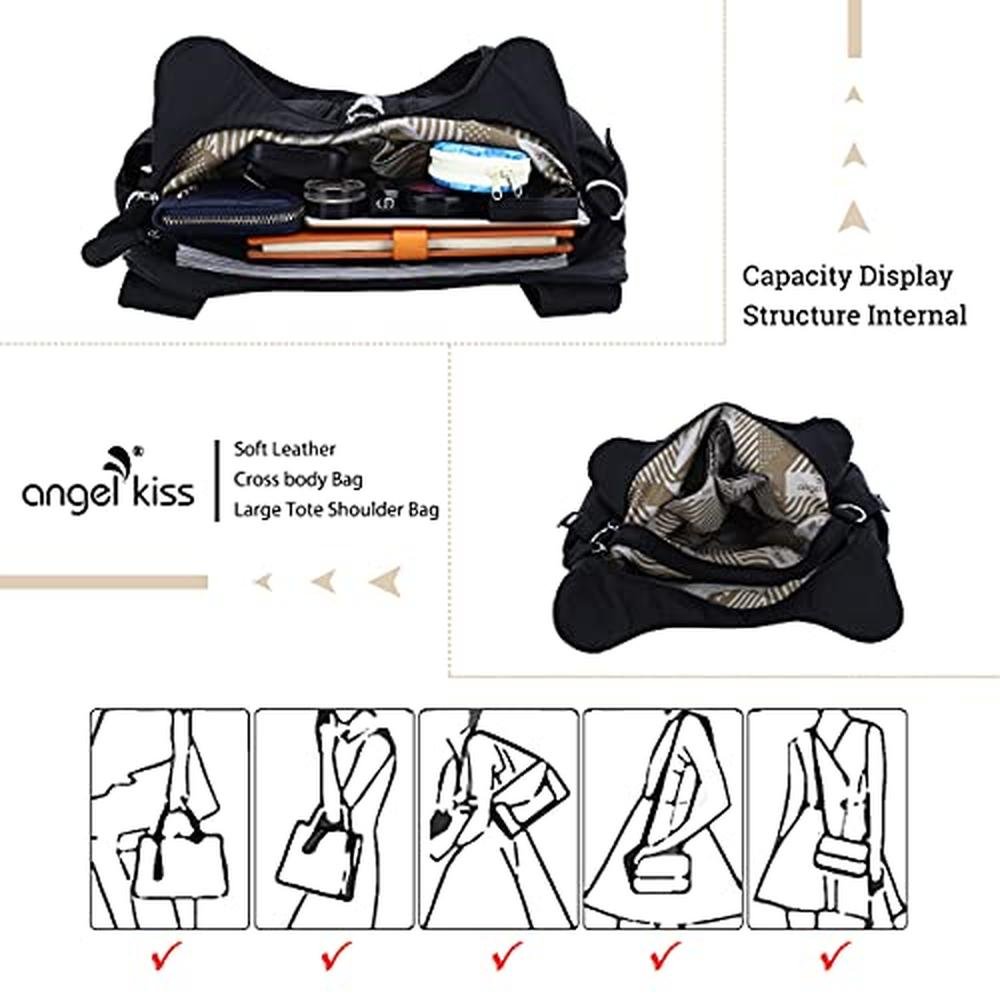 Angelkiss Women: Multiple Pockets Purses and Handbags – In Use
