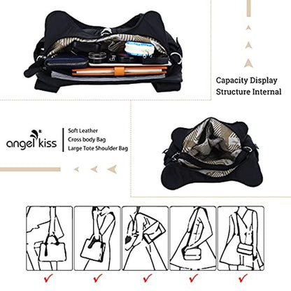 Angelkiss Women: Multiple Pockets Purses and Handbags – In Use