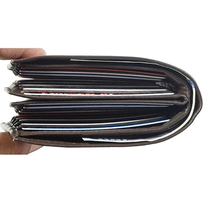 European Hipster Mens Wallet Thick Large Bifold 20 Cards – Packaging