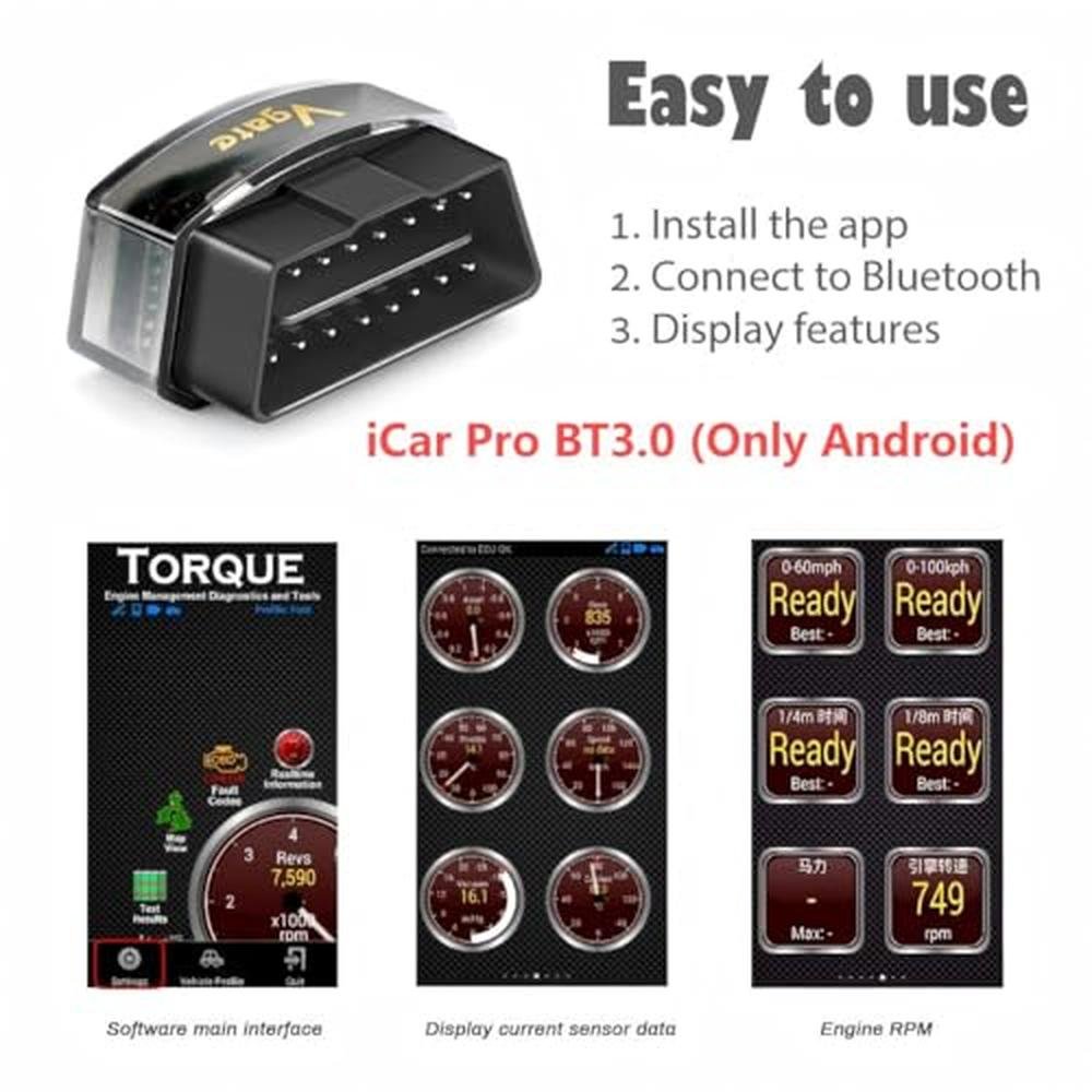 Vgate iCar Pro Bluetooth 3.0 OBD2 Scanner – In Use