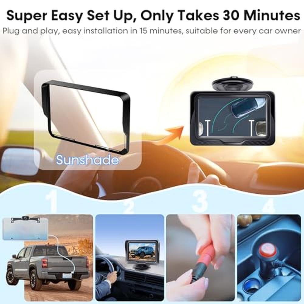 Backup Camera: LK3 Easy Setup Plug-Play HD 1080P – Side View