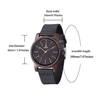 Watch Men: MUJUZE Wood Watch for Men Handmade Lightweight – In Use