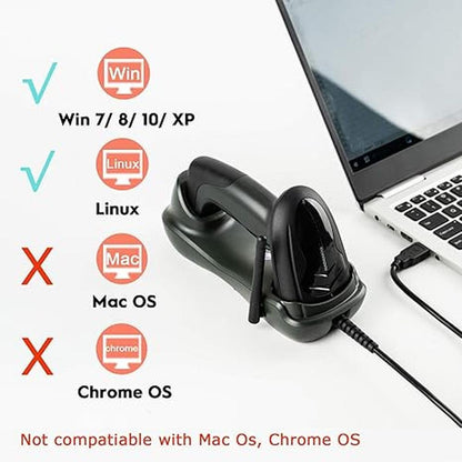 Barcode Nadamoo: Nadamoo Wireless Barcode Scanner with USB – Side View