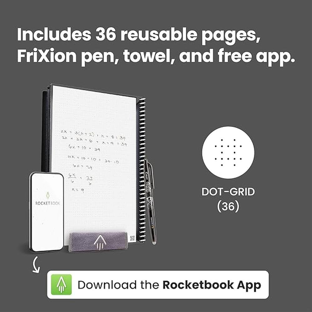 Rocketbook Core: Rocketbook Reusable Spiral Notebook – In Use