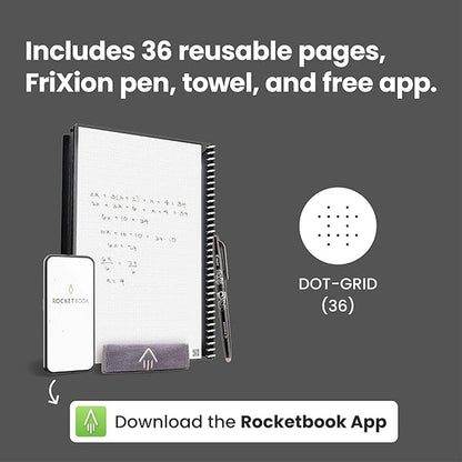 Rocketbook Core: Rocketbook Reusable Spiral Notebook – In Use