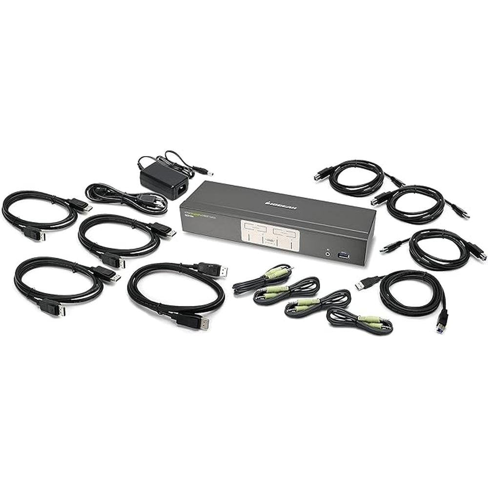 IOGEAR 4-Port DisplayPort KVMP Switch – Front View