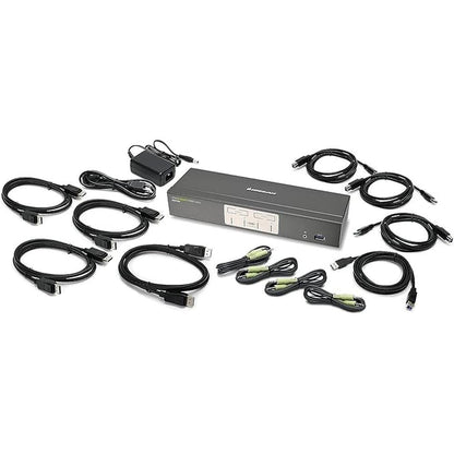IOGEAR 4-Port DisplayPort KVMP Switch – Front View