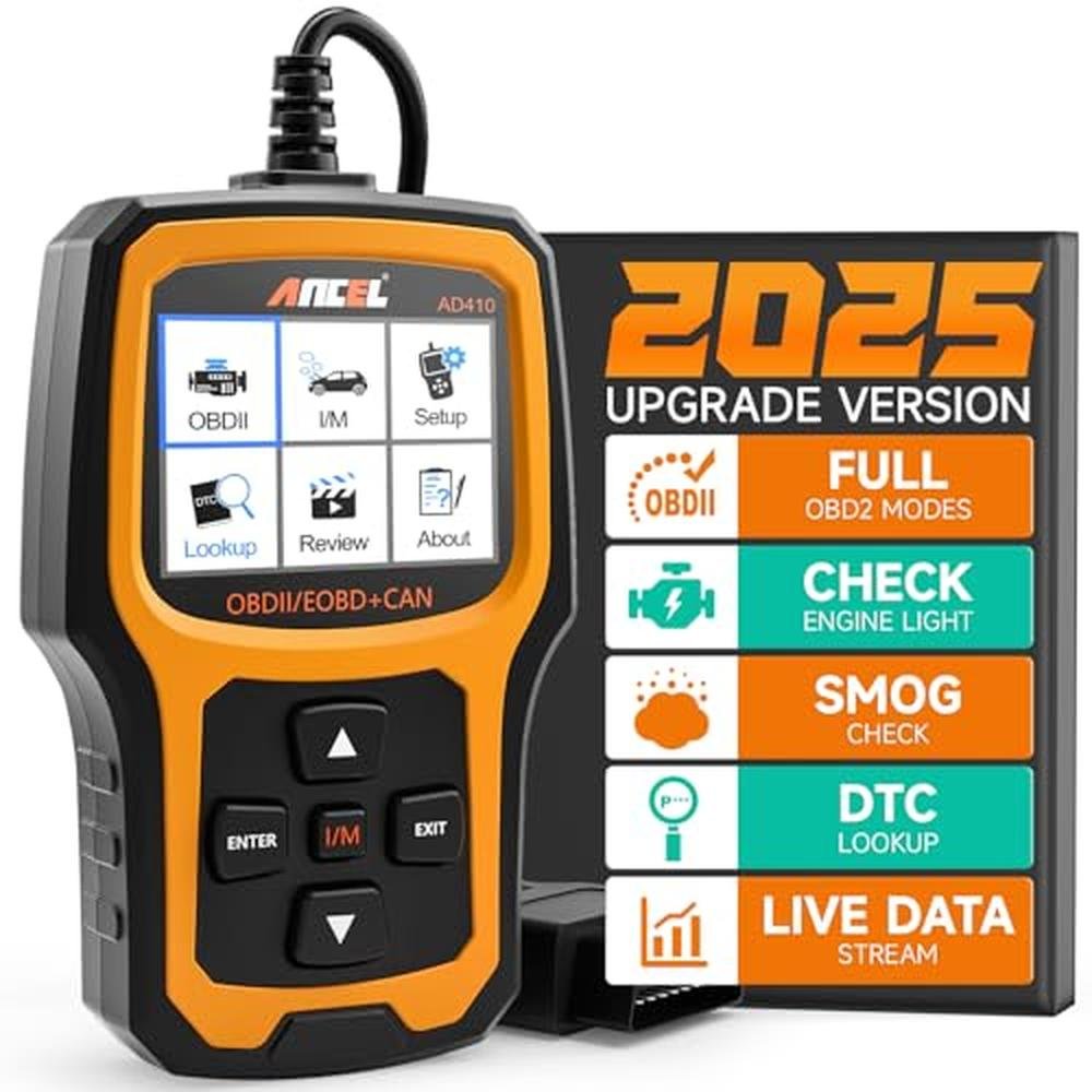 OBDII Scanner: ANCEL AD410 Enhanced OBD2 Code Reader – Front View