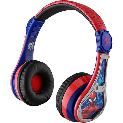 eKids Spiderman Wireless Bluetooth Portable Headphones with – Side View