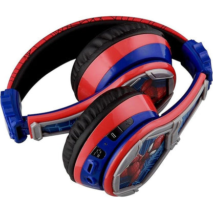 eKids Spiderman Wireless Bluetooth Portable Headphones with – Close-up Detail