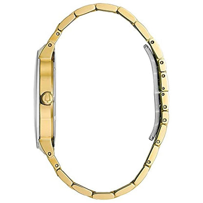 Bulova Men: Bulova Modern Gold Tone Stainless Steel 3-Hand – Close-up Detail
