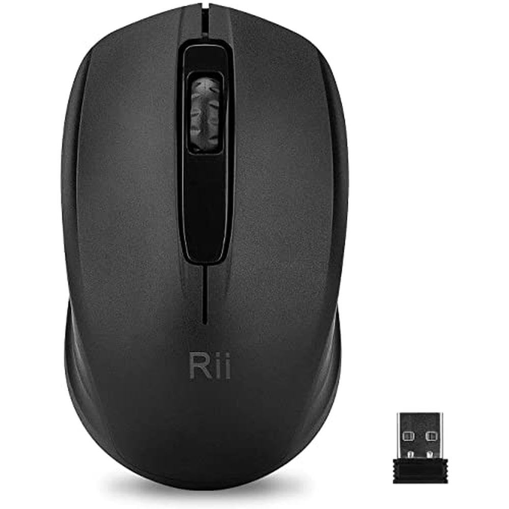 Wireless Mouse: Rii 2.4G Portable Computer Mouse for PC – Front View