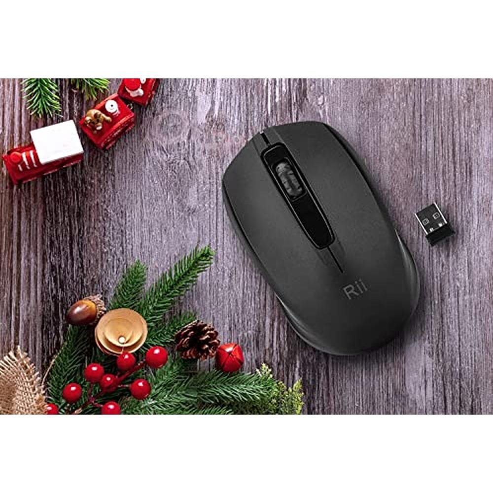 Wireless Mouse: Rii 2.4G Portable Computer Mouse for PC – Side View