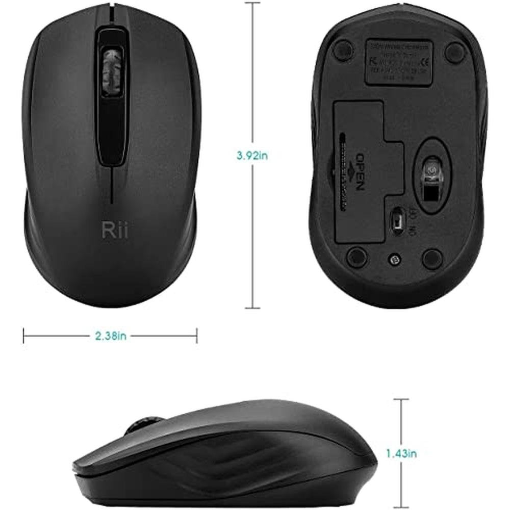 Wireless Mouse: Rii 2.4G Portable Computer Mouse for PC – Close-up Detail