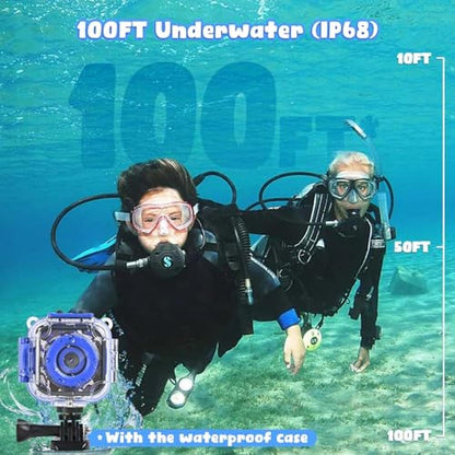 Premium Waterproof Kids Camera with Projector and Printer – Side View