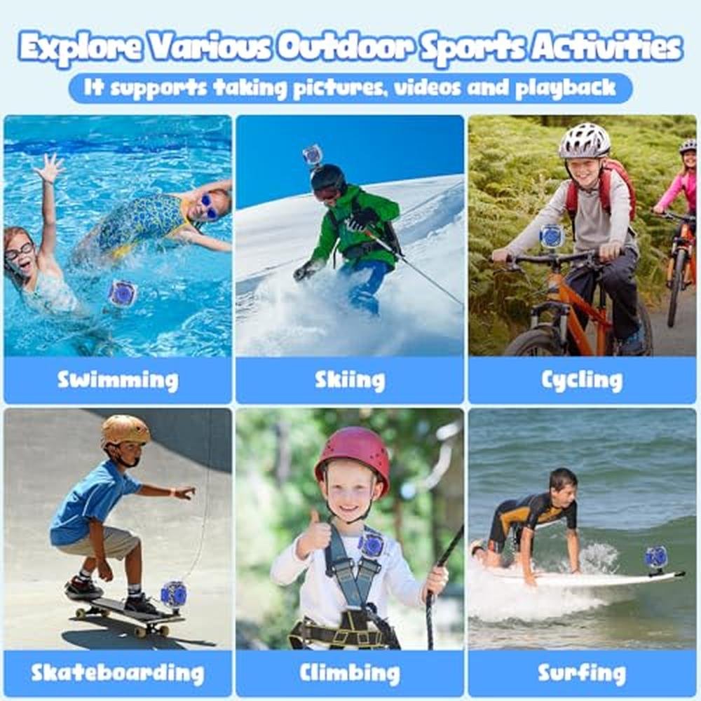 Premium Waterproof Kids Camera with Projector and Printer – Close-up Detail