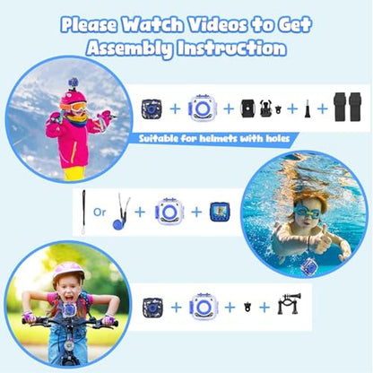 Premium Waterproof Kids Camera with Projector and Printer – In Use