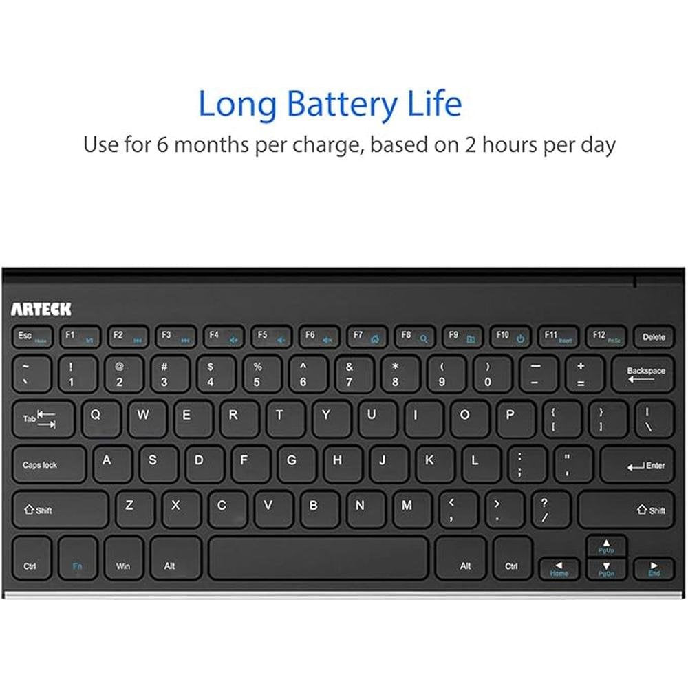 Arteck Keyboard: Arteck 2.4G Wireless Keyboard Stainless – Packaging