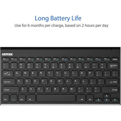 Arteck Keyboard: Arteck 2.4G Wireless Keyboard Stainless – Packaging